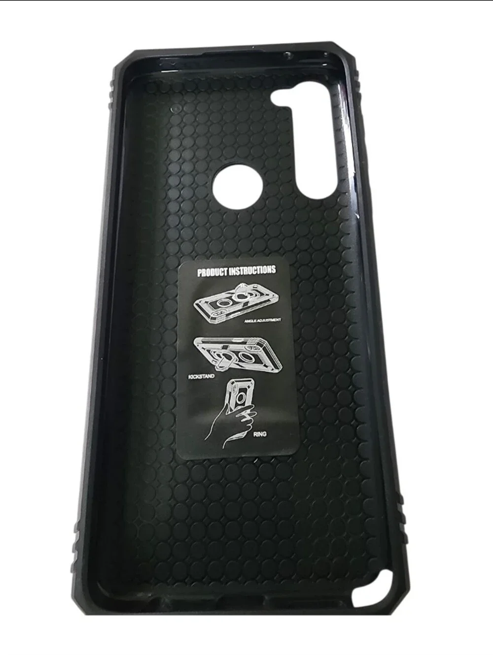 Black Rugged Phone Case w/ 2 Screen Protectors - Motorola Moto G Stylus